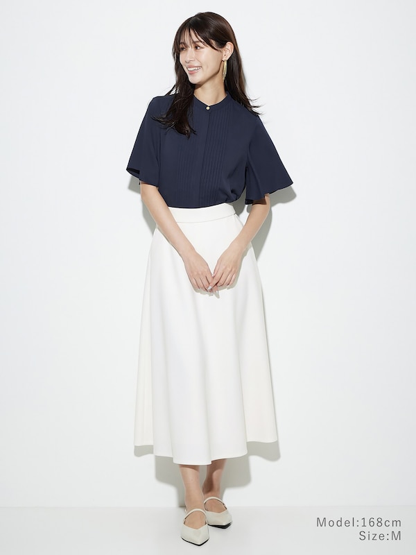 スキューバジャージーフレアスカート