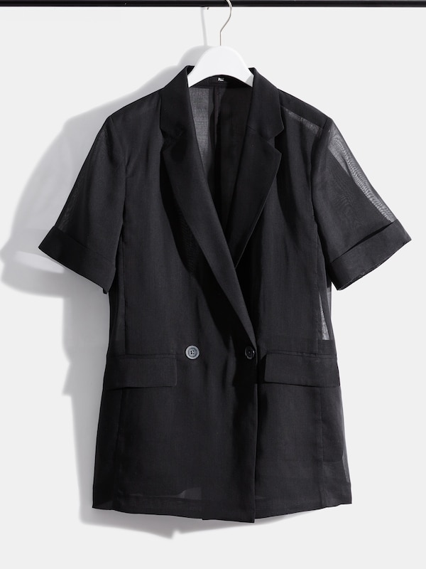 シアーオーガンジーハーフスリーブジャケット