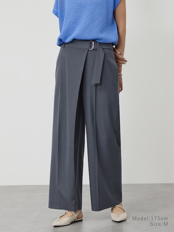 シャンブレーラップパンツ