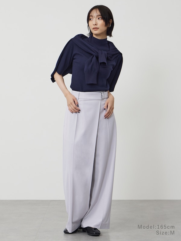 シャンブレーラップパンツ