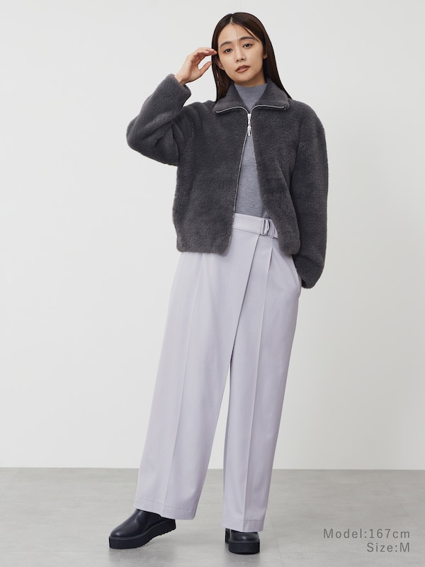 シャンブレーラップパンツ