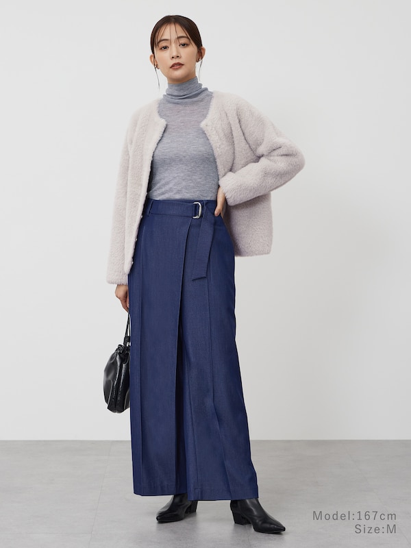 シャンブレーラップパンツ