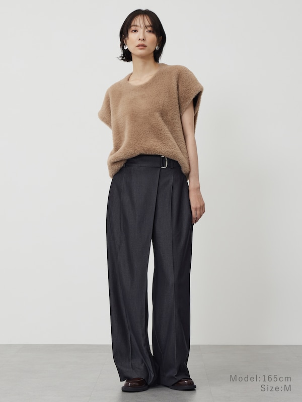 シャンブレーラップパンツ