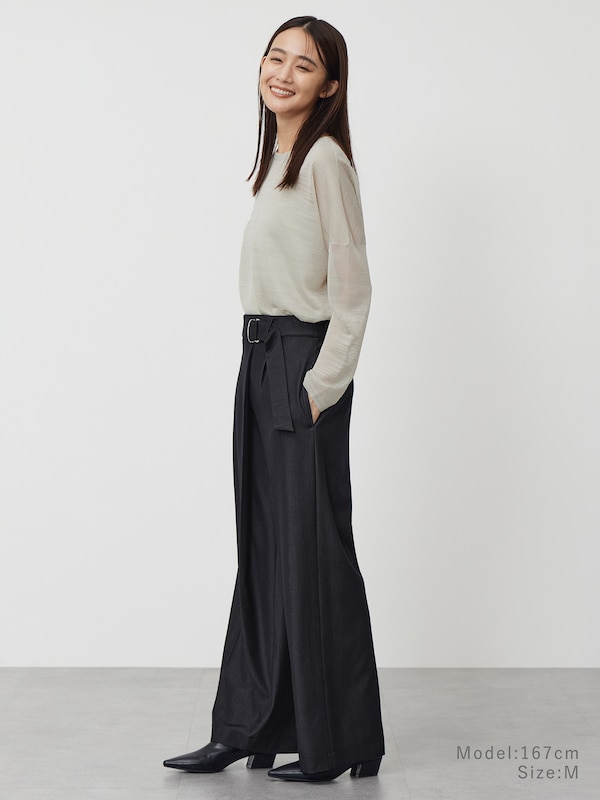 シャンブレーラップパンツ