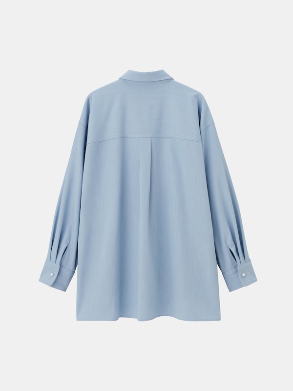 シャンブレーパールボタンシャツ