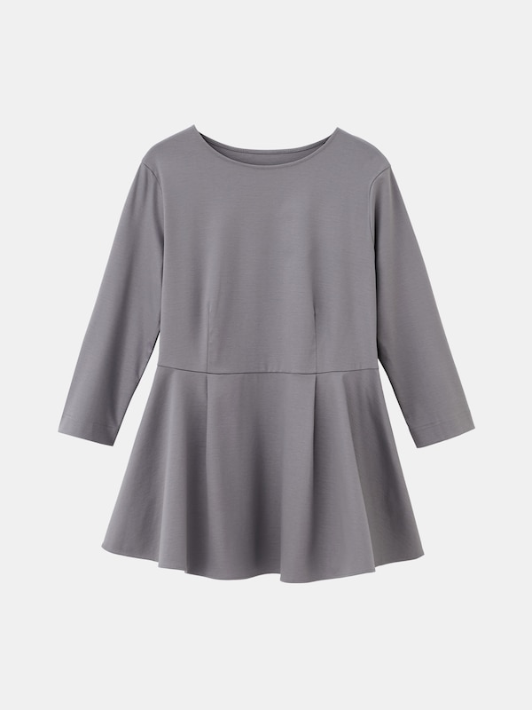 グロスジャージーペプラムTシャツ