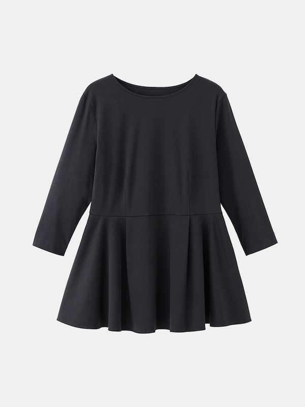 グロスジャージーペプラムTシャツ