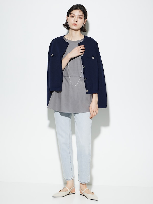 グロスジャージーペプラムTシャツ