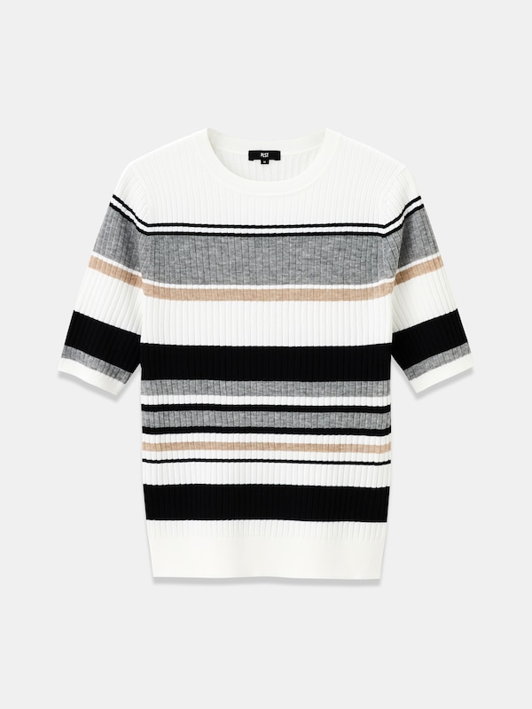 シアーマルチボーダーセーター