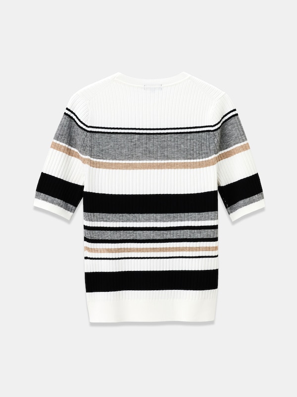 シアーマルチボーダーセーター