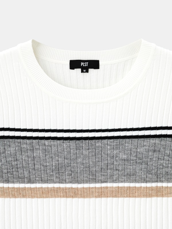 シアーマルチボーダーセーター