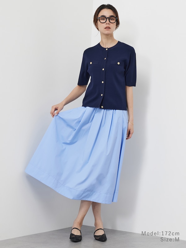 UVカットレーヨンブレンドカーディガン