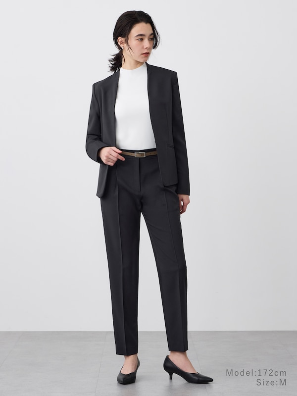 【丈長め】プレミアムオックステーパードパンツ