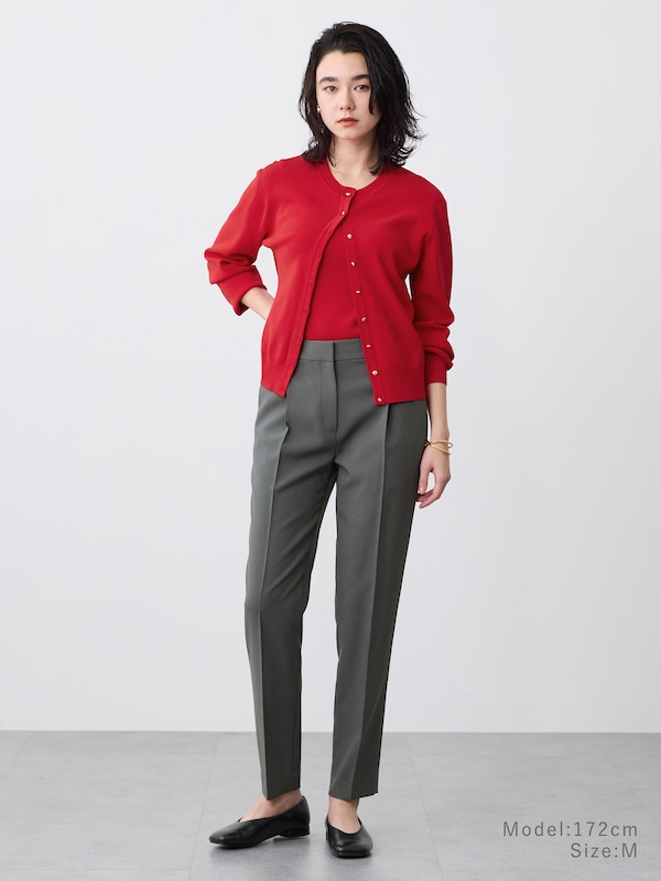 【丈長め】プレミアムオックステーパードパンツ