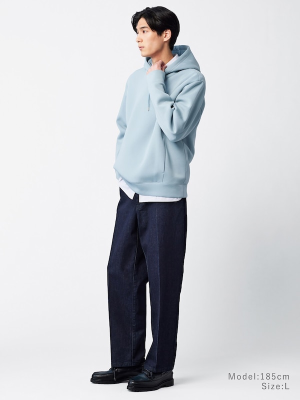 PLUS STYLEワイドテーパードジーンズ