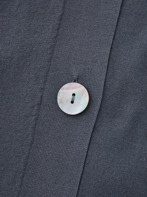 コットンアセテートブレンドジレカーディガン