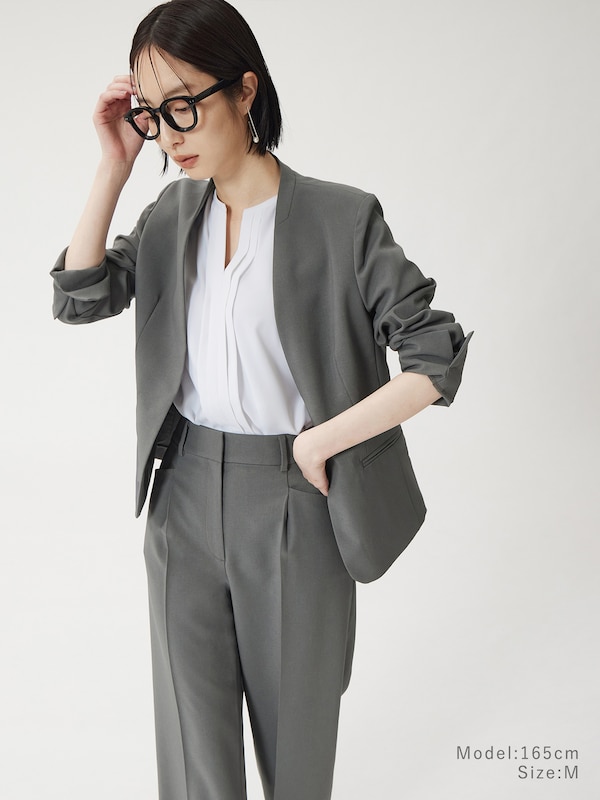 プレミアムオックスワイドストレートパンツ