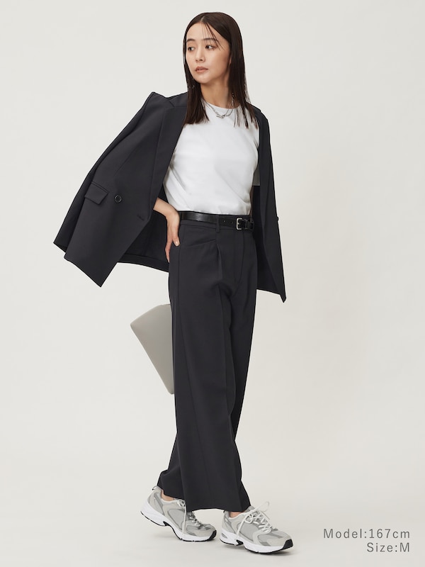 プレミアムオックスワイドストレートパンツ