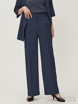 【丈長め】プレミアムオックスワイドストレートパンツ