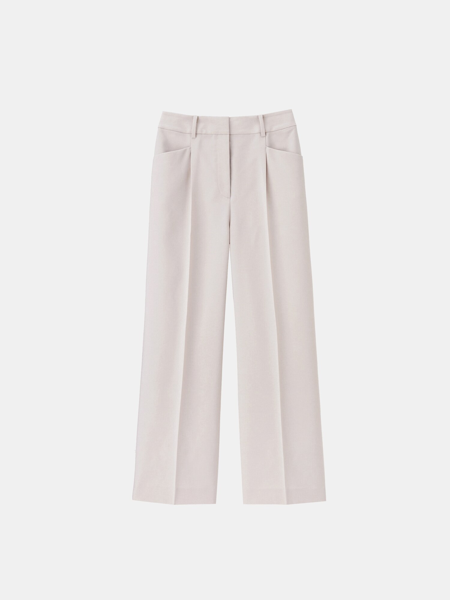 【美品】プラステ プレミアムオックス ノーカラー パンツ セットアップ 洗濯可 美品】プラステ プレミアムオックス ノーカラー パンツ セットアップ