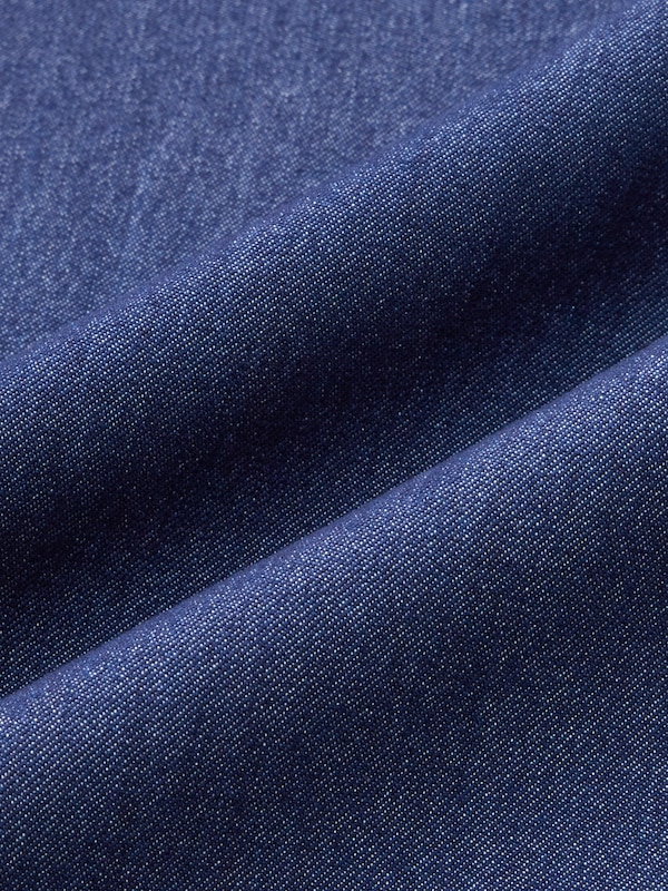 シャンブレーボリュームフレアスカート