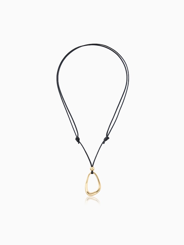 メタルモチーフコードネックレス