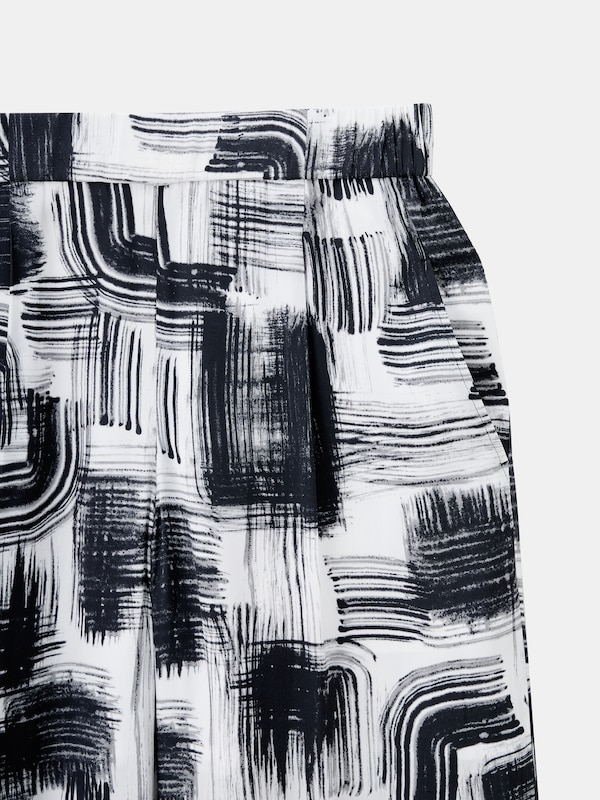 ペイントアートプリントイージーストレートパンツ