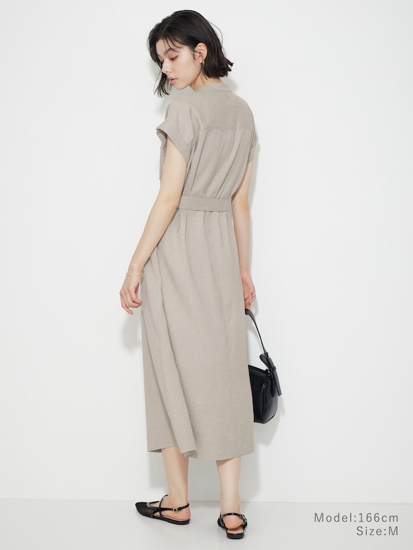 ダブルポケットシャツワンピース