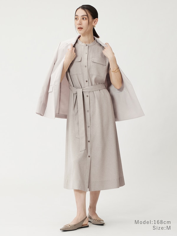 ダブルポケットシャツワンピース