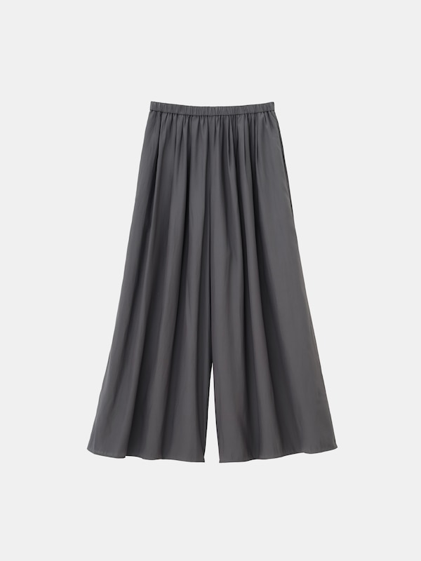 タックギャザーイージーワイドパンツ