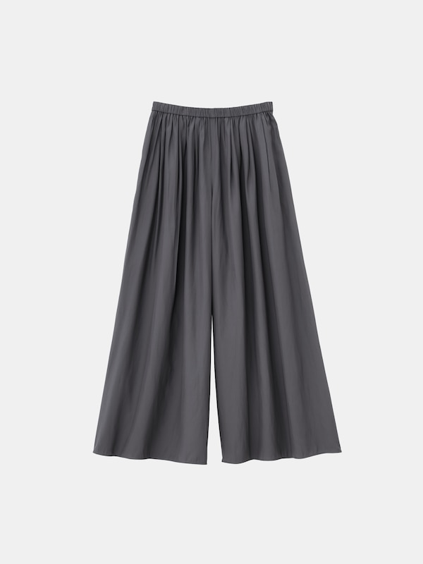 タックギャザーイージーワイドパンツ