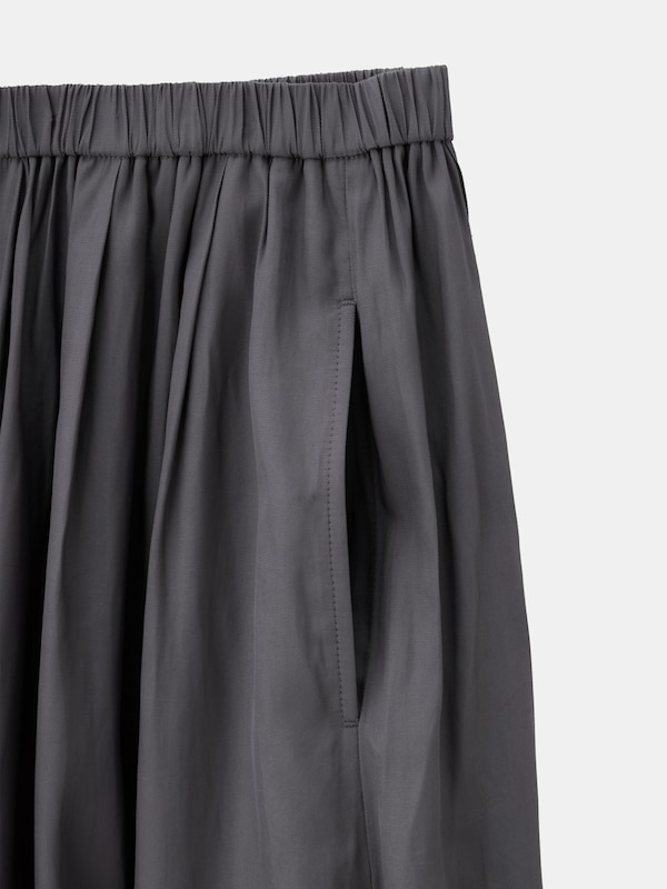 タックギャザーイージーワイドパンツ