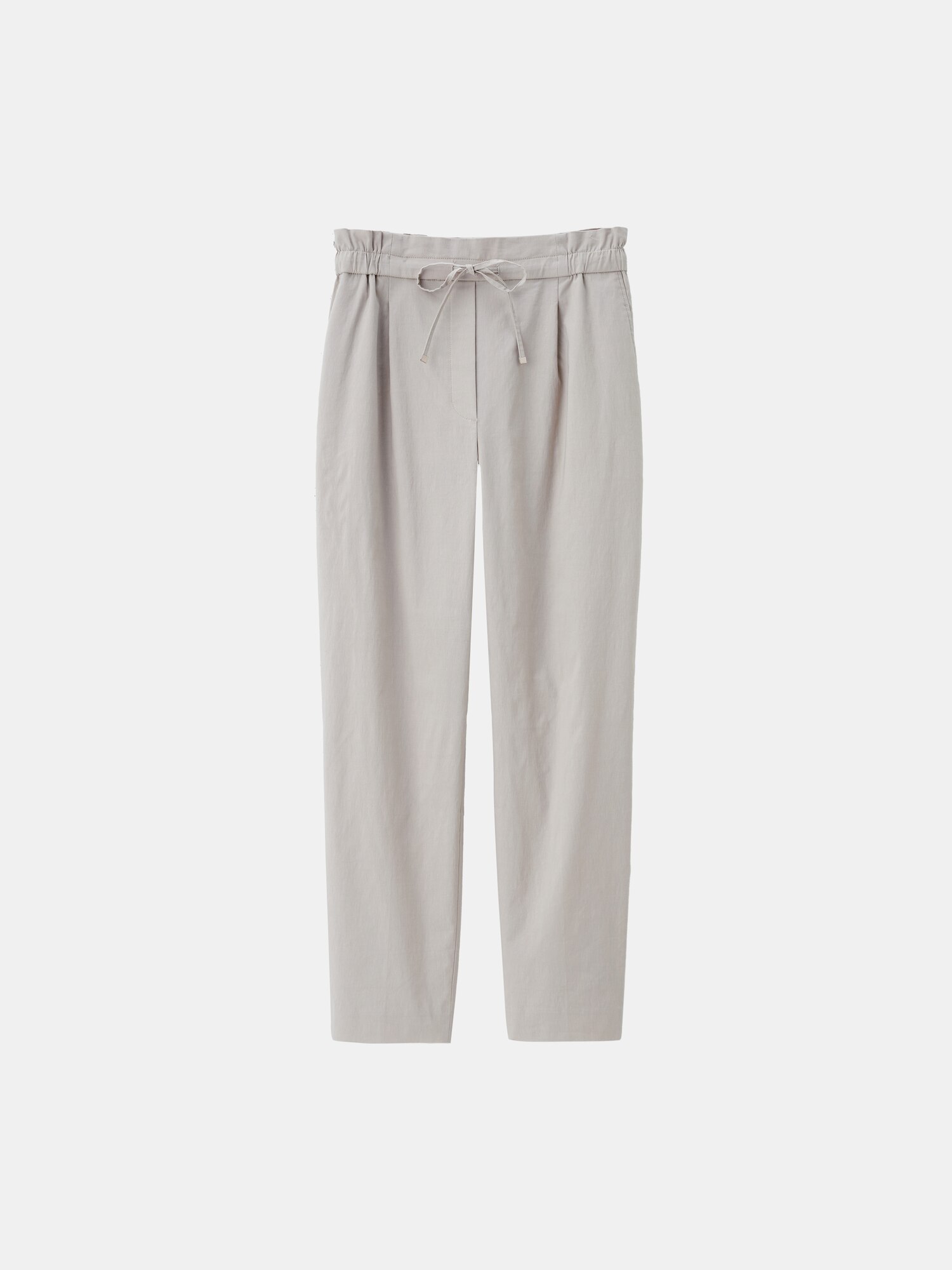 【美品】PLST　リネンブレンドパンツセットアップ　洗える　超ストレッチ　M　L PLST(プラステ)公式 | 【丈長め】PLUS STYLEパンツ（リネン