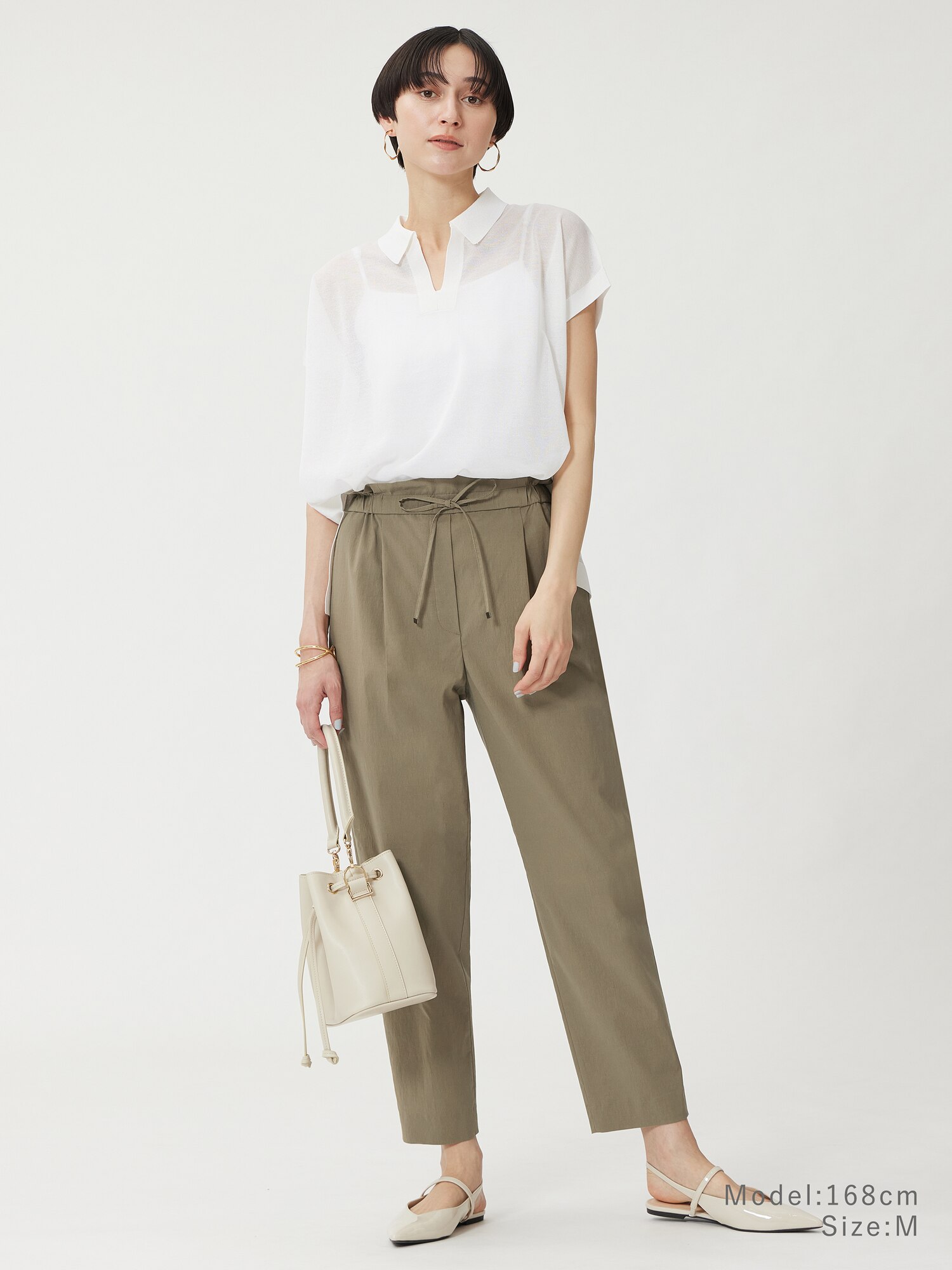 PLST(プラステ)公式 | ハイストレッチリネンイージーテーパードパンツ