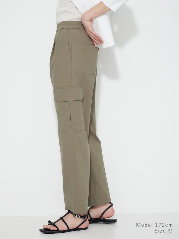 ハイストレッチリネンカーゴパンツ