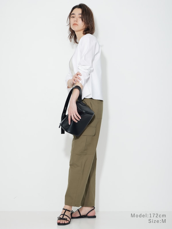 ハイストレッチリネンカーゴパンツ