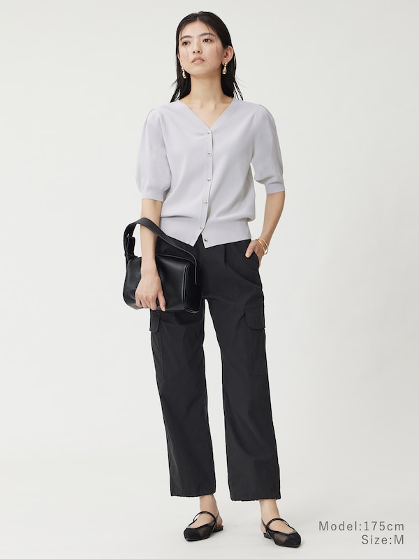 ハイストレッチリネンカーゴパンツ