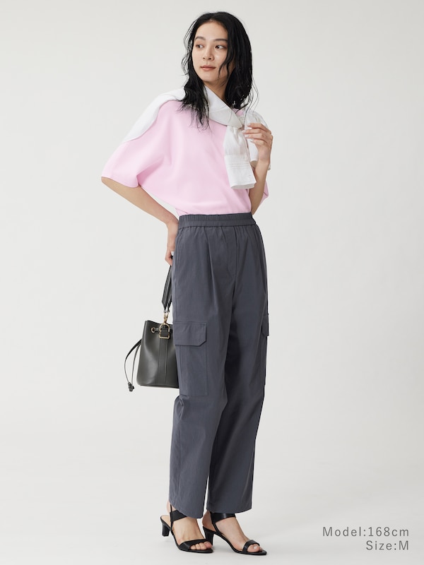 ハイストレッチリネンカーゴパンツ