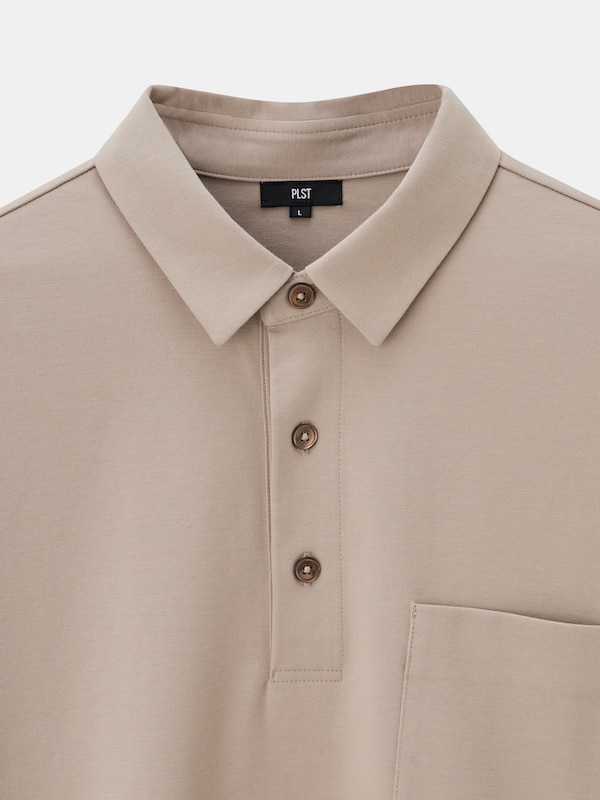 ストレッチコットンブレンドリラックスフィットポロ