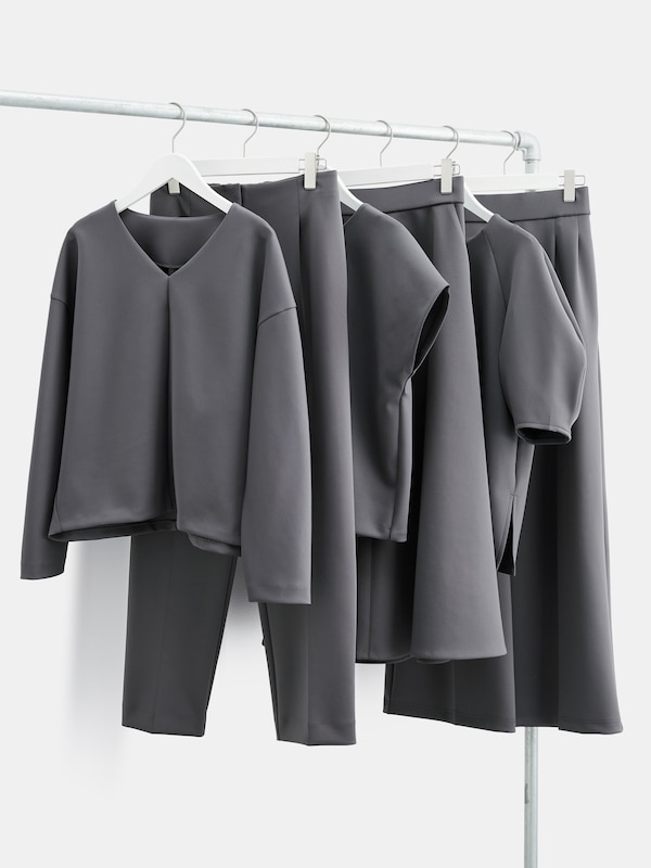 スキューバジャージー2タックワイドパンツ