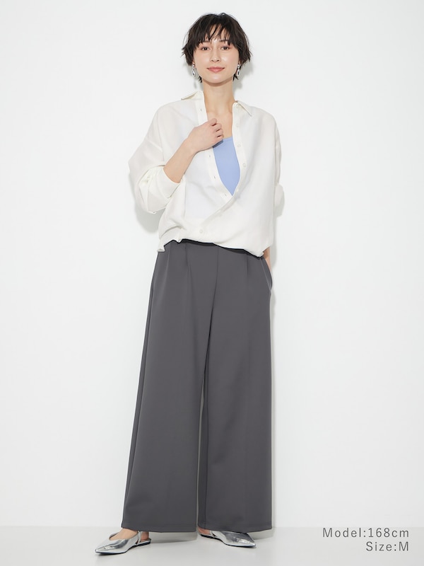 スキューバジャージー2タックワイドパンツ