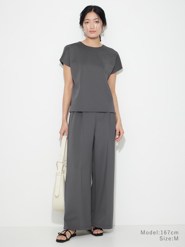 スキューバジャージー2タックワイドパンツ