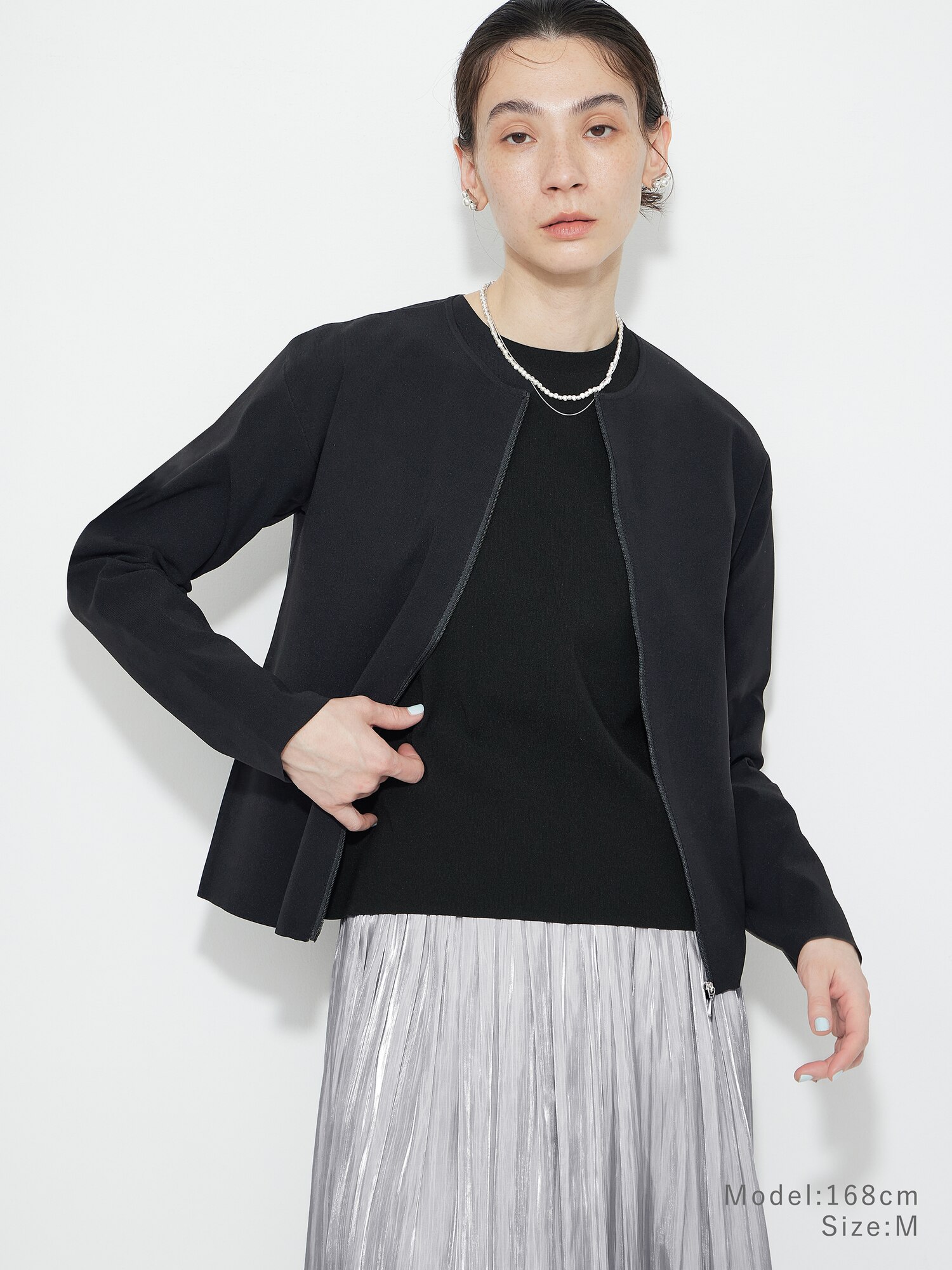 PLATS PLEASEブラックカーディガン PLEATS PLEASE ISSEY MIYAKE ブラックカーディガン