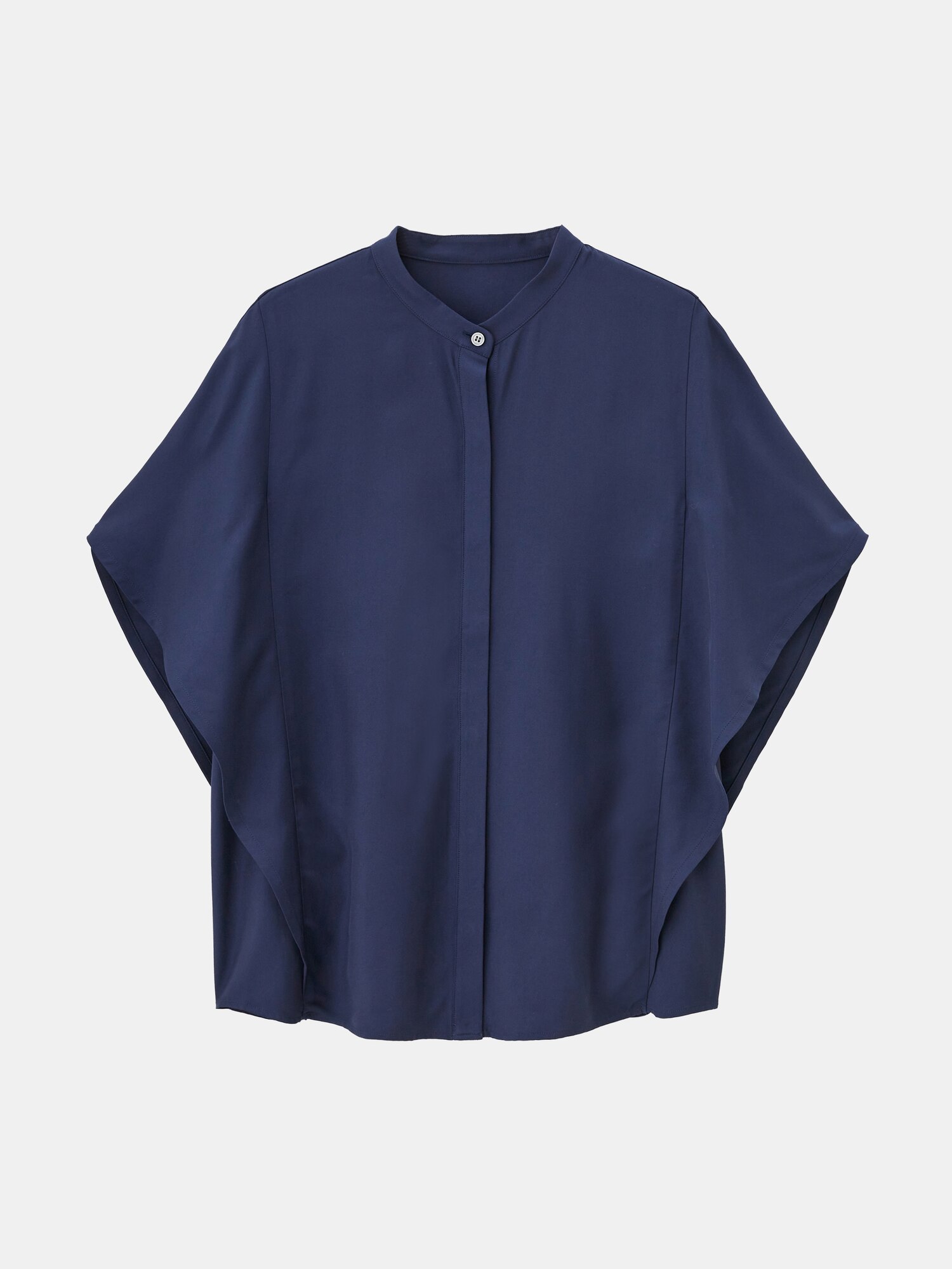 プラステ 【新品】 バンドカラーパネルスリーブシャツ イエロー