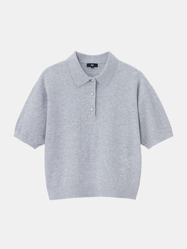 リネンブレンドポロセーター