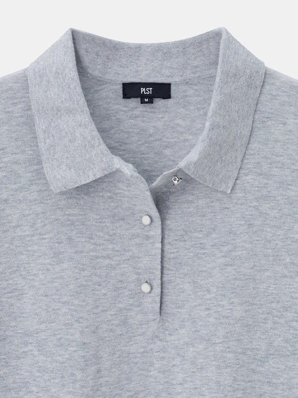 リネンブレンドポロセーター