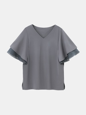 シアーフレアスリーブTシャツ