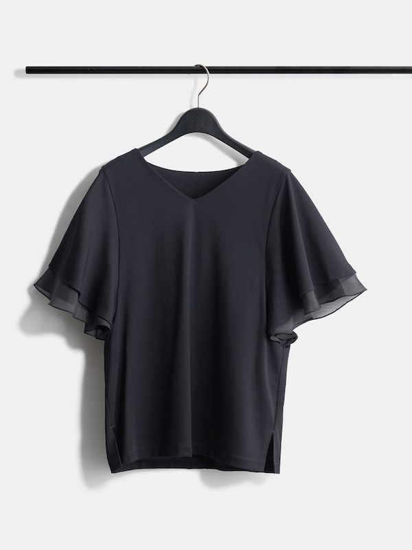 シアーフレアスリーブTシャツ