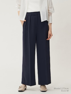 フルレングス2タックワイドストレートパンツ