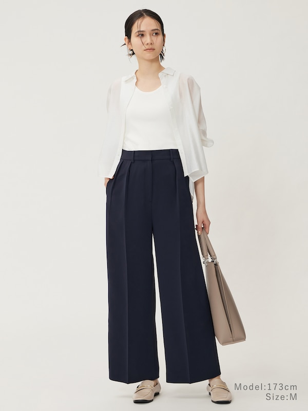 フルレングス2タックワイドストレートパンツ